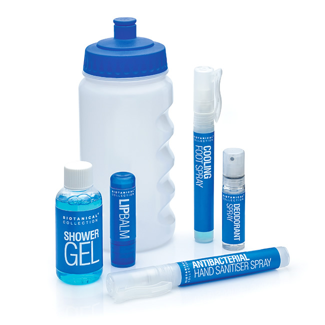 6pc Plastic Sports Water Bottle Set  (Inc 1-colour to bottle)