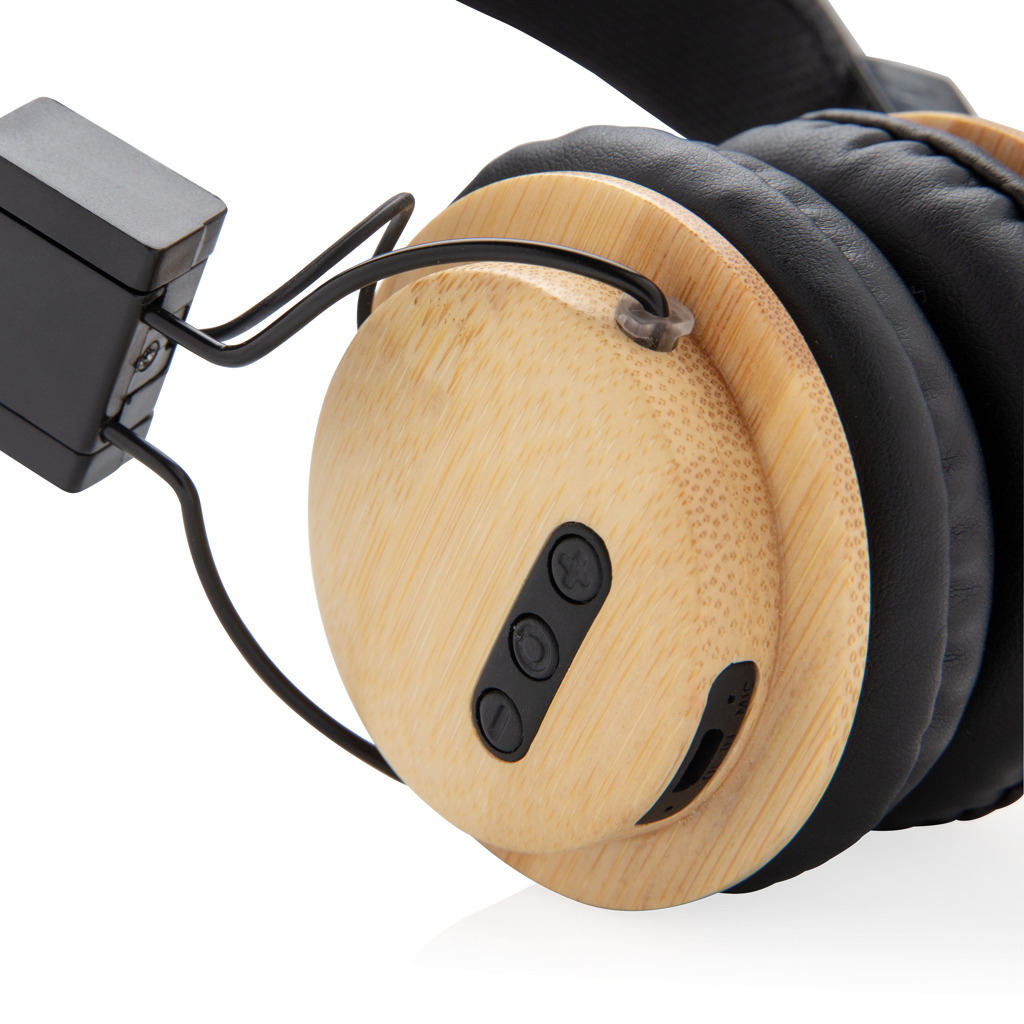 Bamboo wireless headphone